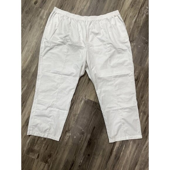 VLife Women's 5XL Scrub Pants White Uniform Work Medical Field Plus Size Women - Picture 1 of 1